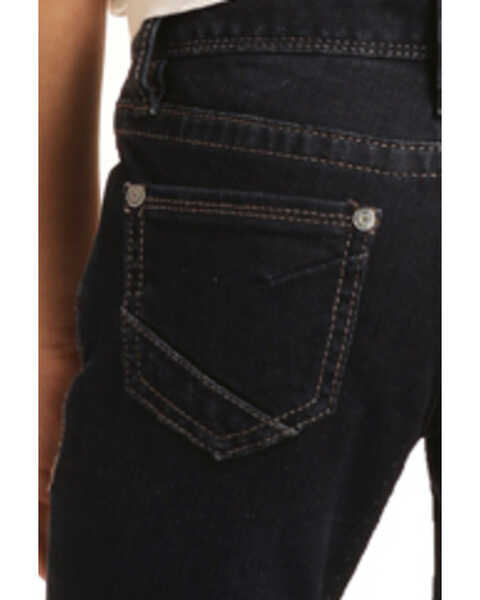 Image #4 - Rock & Roll Denim Girls' Basic Trouser Jeans, Blue, hi-res