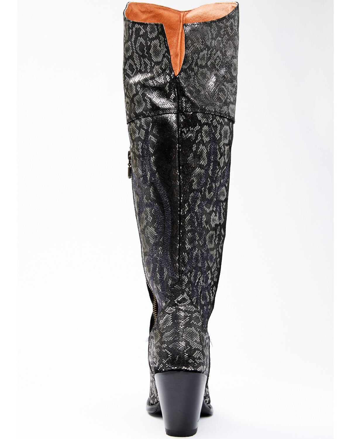 Image #5 - Dan Post Women's Black Snake Print Western Boots - Snip Toe, , hi-res