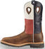 Image #3 - Twisted X Men's Lite Texas Flag Pull On Work Boots - Steel Toe, Brown, hi-res