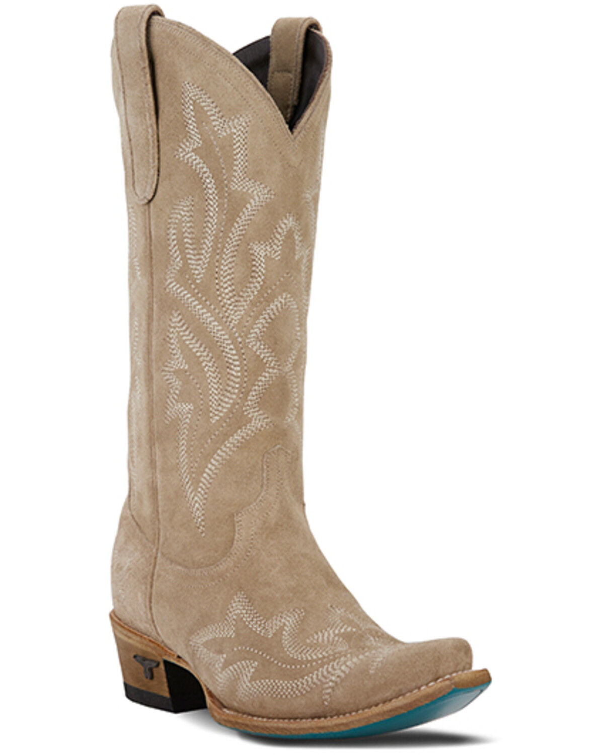 Image #1 - Lane Women's Saratoga Tall Western Boots - Snip Toe, Brown, hi-res