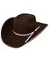 Image #1 - Resistol Tuff Hedeman Snake Eyes 4X Felt Cowboy Hat, Cordovan, hi-res