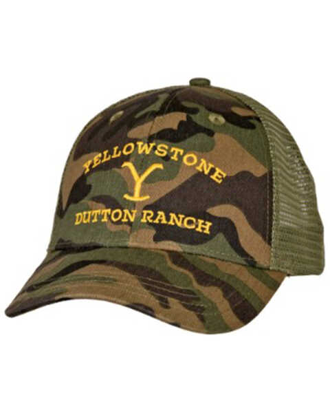 Changes Men's Yellowstone Camo Trucker Hat, Camouflage, hi-res
