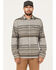 Image #1 - Brothers and Sons Men's Fine Line Striped Print Long Sleeve Button Down Flannel Shirt, Sand, hi-res