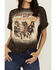 Image #3 - Shyanne Women's Nothing But Country Short Sleeve Graphic Tee, Dark Brown, hi-res