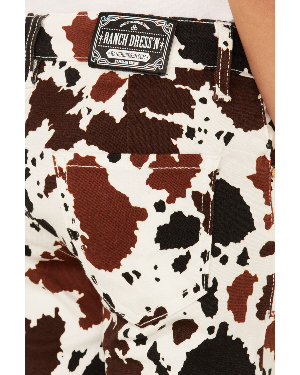 Image #4 - Ranch Dress'n Girls' Cattle Drive Stretch Jeans, White, hi-res