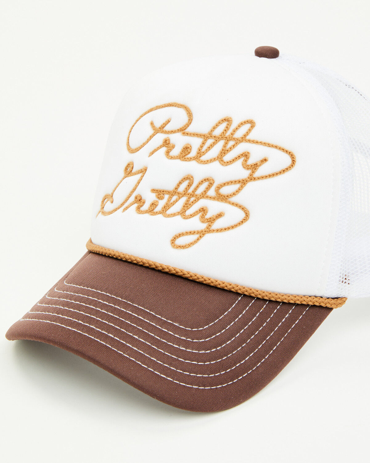 Image #1 - Shyanne Women's Pretty Gritty Foam Ball Cap, Cream, hi-res