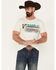 Image #1 - RANK 45® Men's Untamed Logo Short Sleeve Graphic T-Shirt , White, hi-res