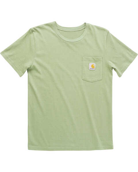 Image #1 - Carhartt Toddler Boys' Short Sleeve Pocket T-Shirt, Green, hi-res