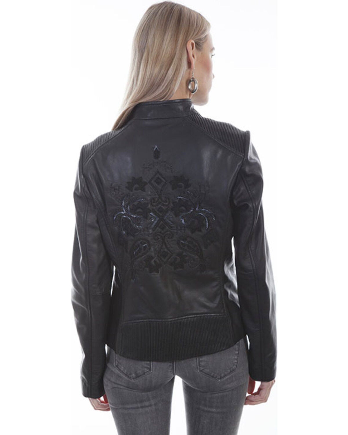 beaded leather jacket