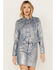 Image #2 - Idyllwind Women's Goldfinch Denim Foiled Jacket, Light Medium Wash, hi-res