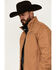 Image #2 - Cowboy Hardware Men's Woodsman Logo Softshell Jacket, Camel, hi-res