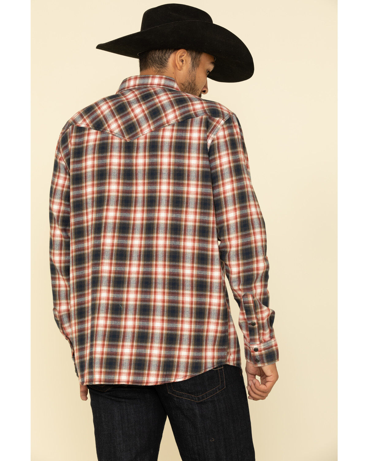 Image #2 - Cody James Men's Spruce Plaid Long Sleeve Western Flannel Shirt - Tall, , hi-res