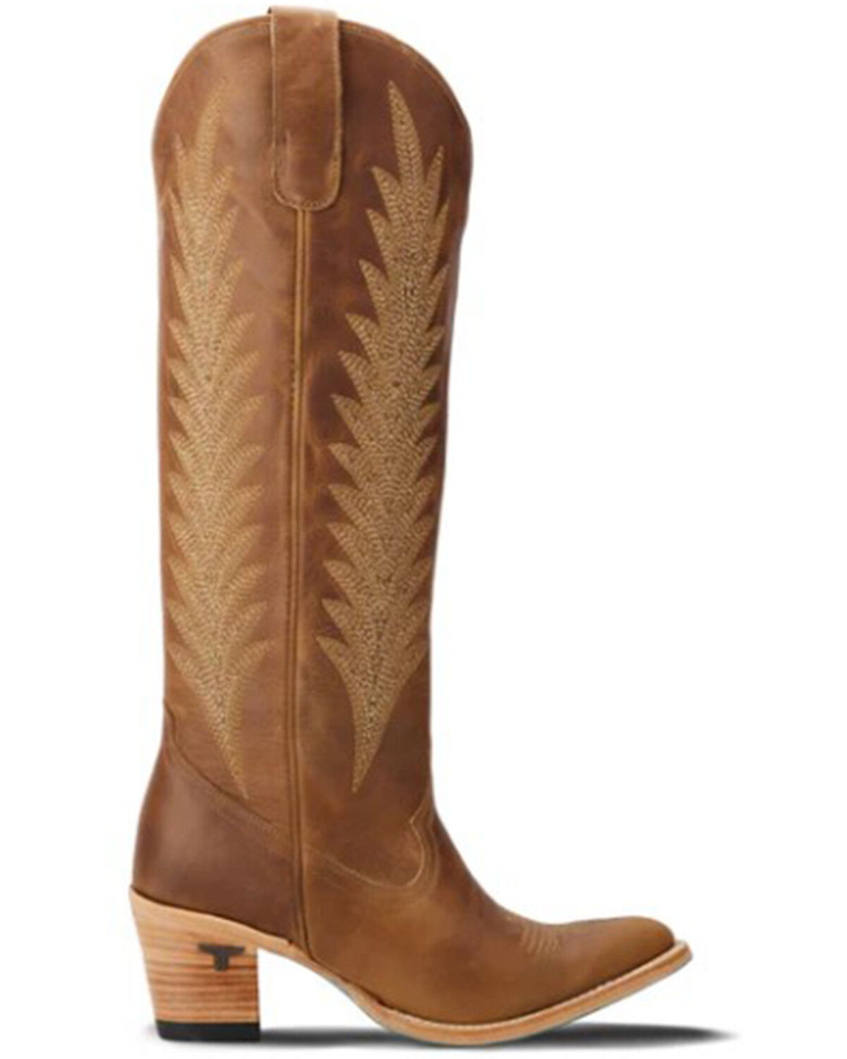 Image #2 - Lane Women's Jentry Knee High Western Boots - Round Toe, Brown, hi-res