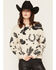Image #1 - Idyllwind Women's Saddleridge Western Conversational Print Sweater, Cream, hi-res