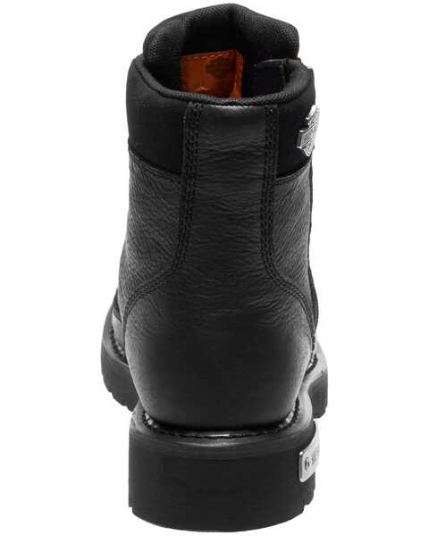 Image #4 - Harley Davidson Men's Chipman Moto Boots - Round Toe, Black, hi-res