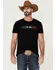 Image #1 - Cody James Men's Mexico Logo Graphic Short Sleeve T-Shirt , Black, hi-res