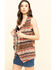 Rock & Roll Denim Women's Knit Stripe Vest , Brown, hi-res