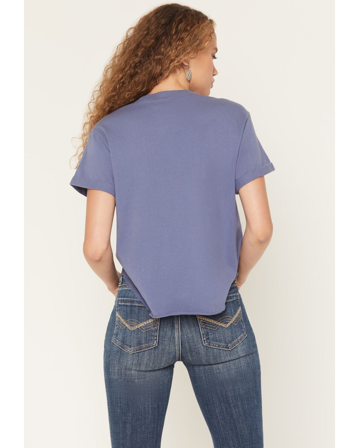 Image #4 - Idyllwind Women's I Know I'm A Handful Short Sleeve Graphic Tee, Dark Blue, hi-res