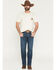 Image #1 - Wrangler 20X Men's 42MWX Wagoner Medium Wash Vintage Bootcut Stretch Denim Jeans, Medium Wash, hi-res