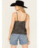 Image #4 - Wild Moss Women's Lace Trim Cami, Charcoal, hi-res