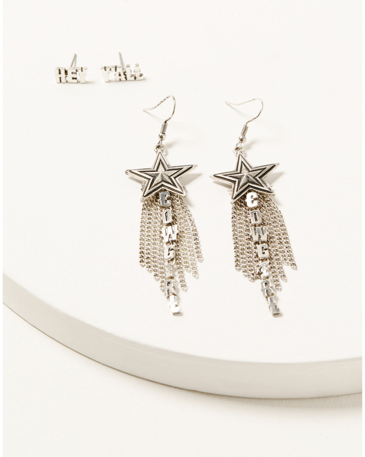 Image #1 - Idyllwind Women's Sabine Fringe Earring Set - 2 Piece, Silver, hi-res