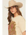 Image #2 - Merch Traffic Women's Chris Stapleton Rose Guitar Short Sleeve Graphic Tee, Tan, hi-res