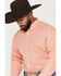 Image #2 - Ariat Men's Jerry Speckled Print Long Sleeve Button-Down Western Shirt, Coral, hi-res