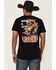 Image #1 - Cody James Men's Legend Gunslinger Short Sleeve Graphic T-Shirt, Black, hi-res