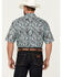Image #4 - Ariat Men's VentTEK Classic Fit Palm Leaf Short Sleeve Performance Shirt, Mint, hi-res