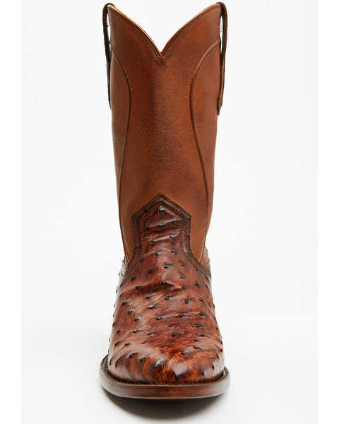 Image #4 - Cody James Black 1978® Men's Chapman Exotic Full-Quill Ostrich Western Boots - Medium Toe , Cognac, hi-res