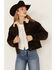 Image #2 - Cleo + Wolf Women's Corduroy Sherpa Trucker Jacket, Chocolate, hi-res