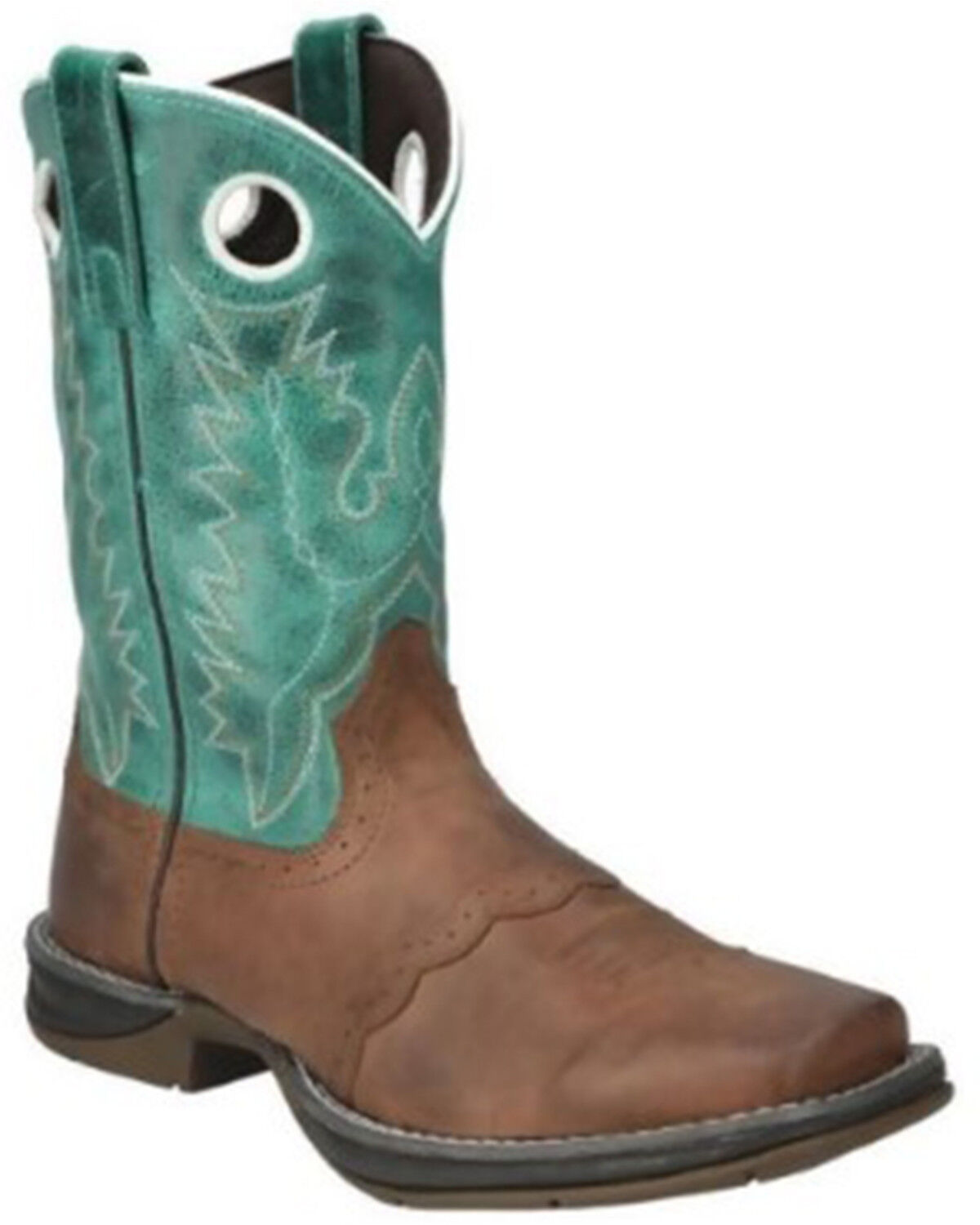 Image #1 - Smoky Mountain Women's Prairie Western Boots - Broad Square Toe, Turquoise, hi-res