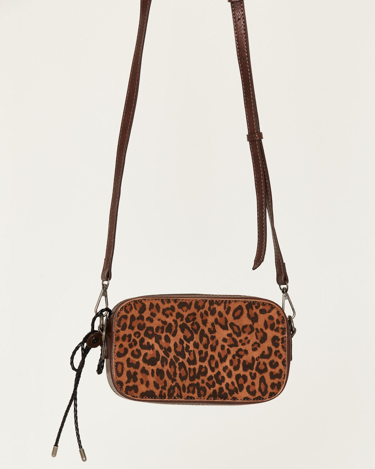 Image #3 - Justin Women's Leopard Print Camera Bag, Brown, hi-res
