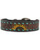 Image #2 - Myra Bag Scenic Hand-Tooled Leather Dog Collar, Brown, hi-res