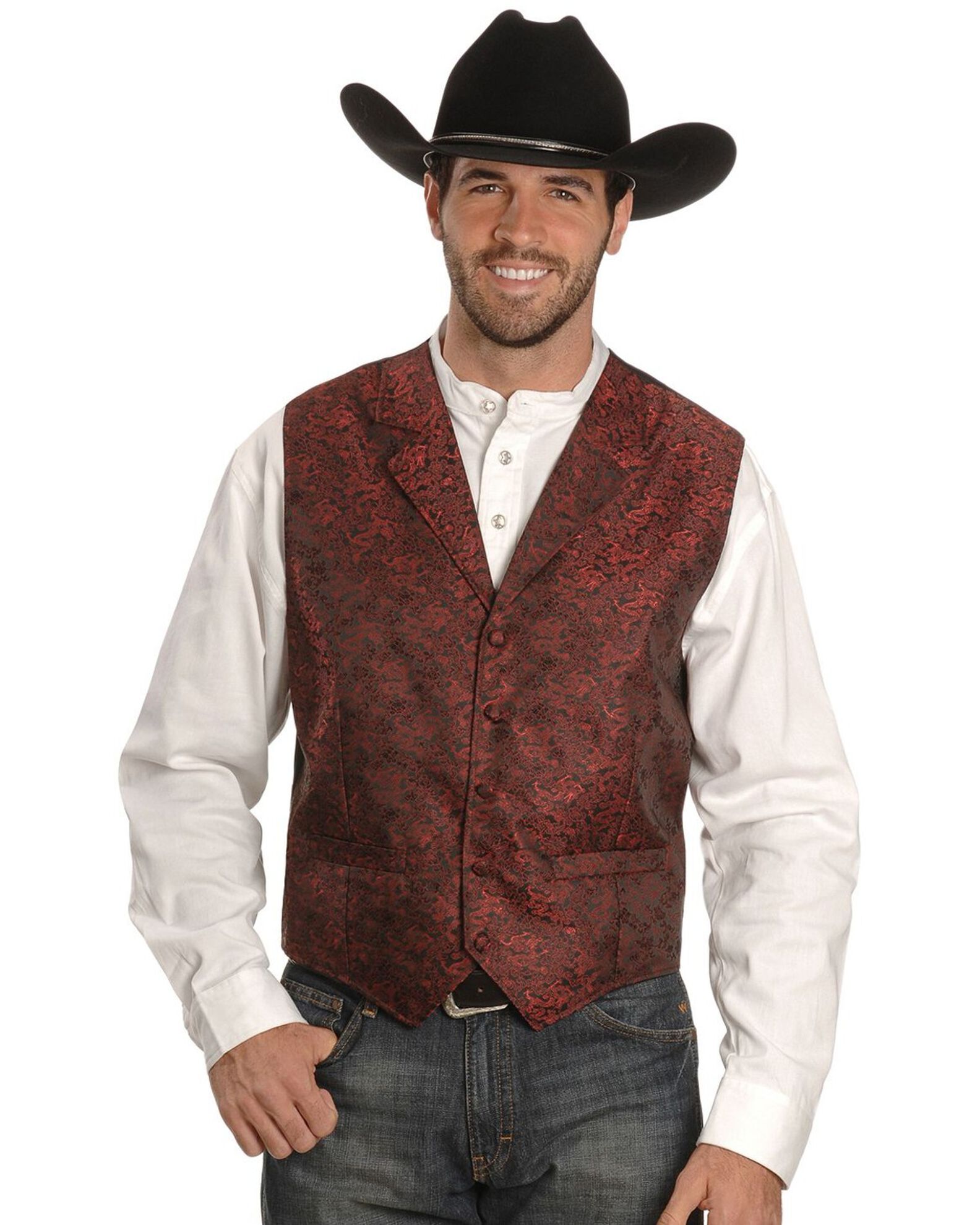 Big and tall best sale red vest