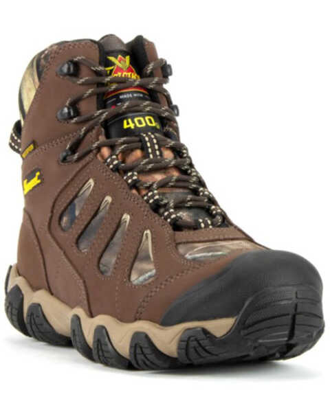 Thorogood Men's 6" Crosstrex Waterproof Work Boots - Soft Toe, Camouflage, hi-res