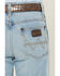 Image #4 - Wrangler Retro Little Boys' Light Wash Cloverdale Slim Bootcut Stretch Denim Jeans, Light Wash, hi-res