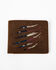 Image #1 - Cody James Men's Americana Bi-Fold Wallet, Brown, hi-res