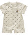 Image #1 - Carhartt Infant Boys' Logo Printed Short Sleeve Onesie, Cream, hi-res