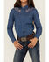 Image #3 - Shyanne Girls' Fairview Chambray Long Sleeve Snap Western Shirt , Medium Wash, hi-res