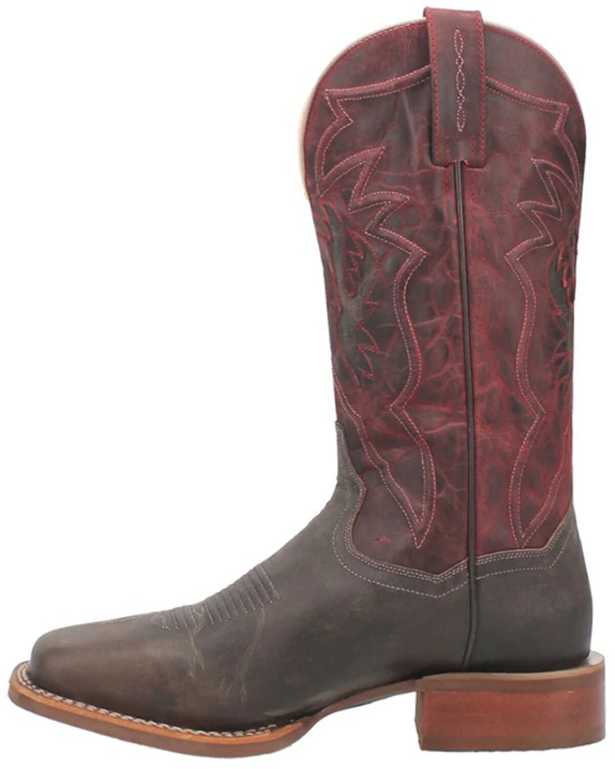 Image #3 - Dan Post Men's Jacob Performance Western Boots - Broad Square Toe, Chocolate, hi-res