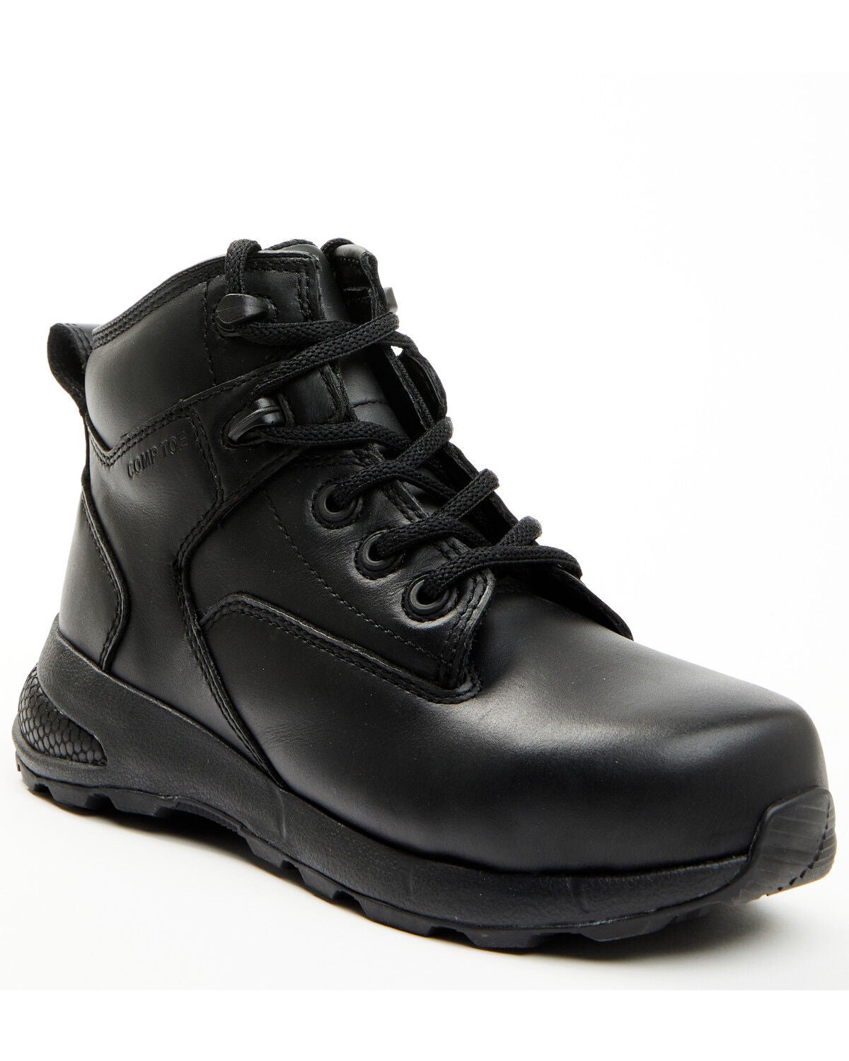 Hawx Women's 6" Uniform Work Boots - Composite Toe, Black, hi-res