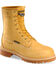 Image #1 - Carolina Men's Waterproof Insulated Work Boots - Round Toe, Wheat, hi-res