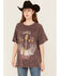 Image #1 - Wrangler Women's Stay Wild Short Sleeve Graphic Tee, Purple, hi-res