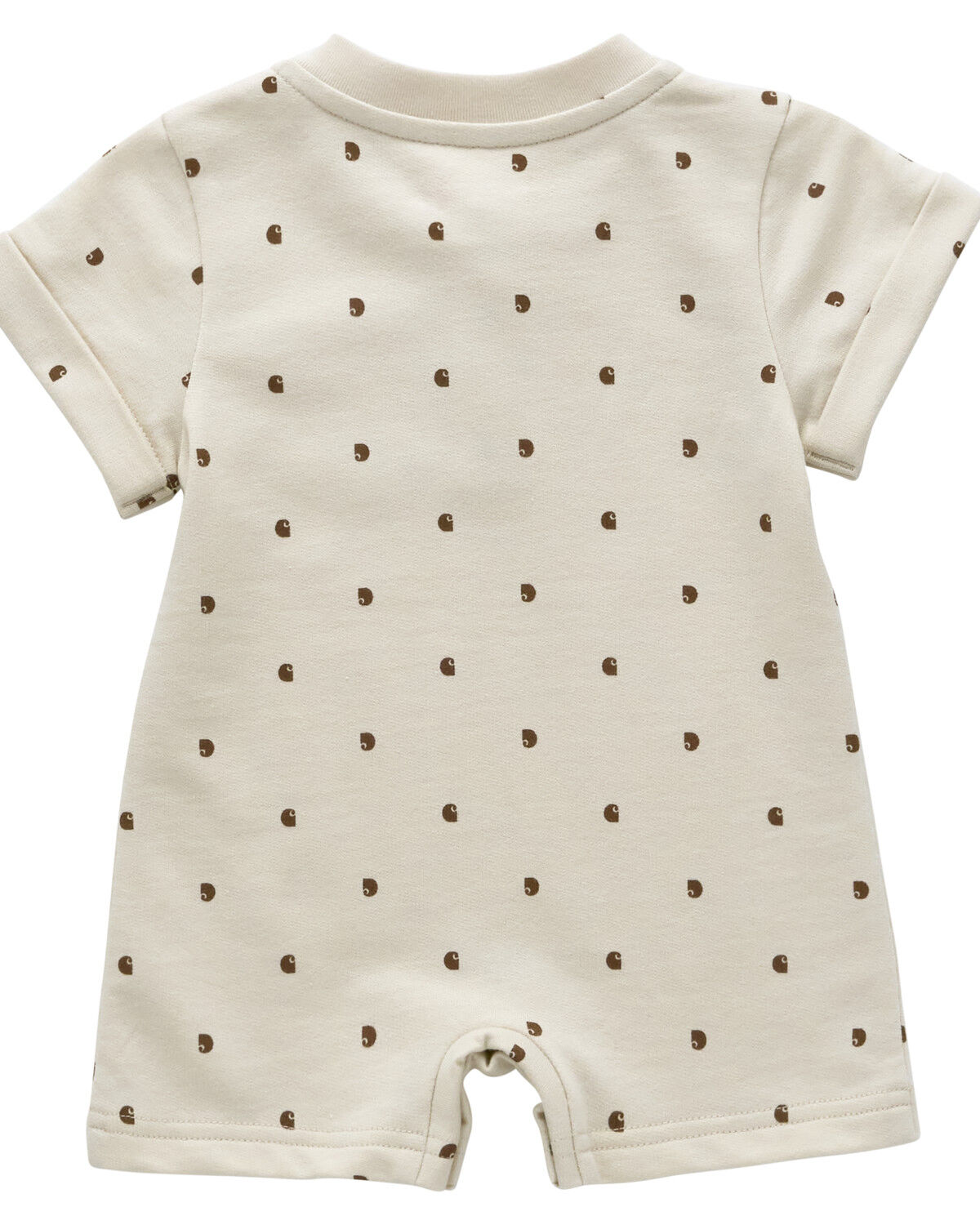Image #2 - Carhartt Infant Boys' Logo Printed Short Sleeve Onesie, Cream, hi-res