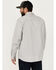 Image #4 - Hawx Men's All Out Woven Solid Long Sleeve Snap Work Shirt - Big, Grey, hi-res