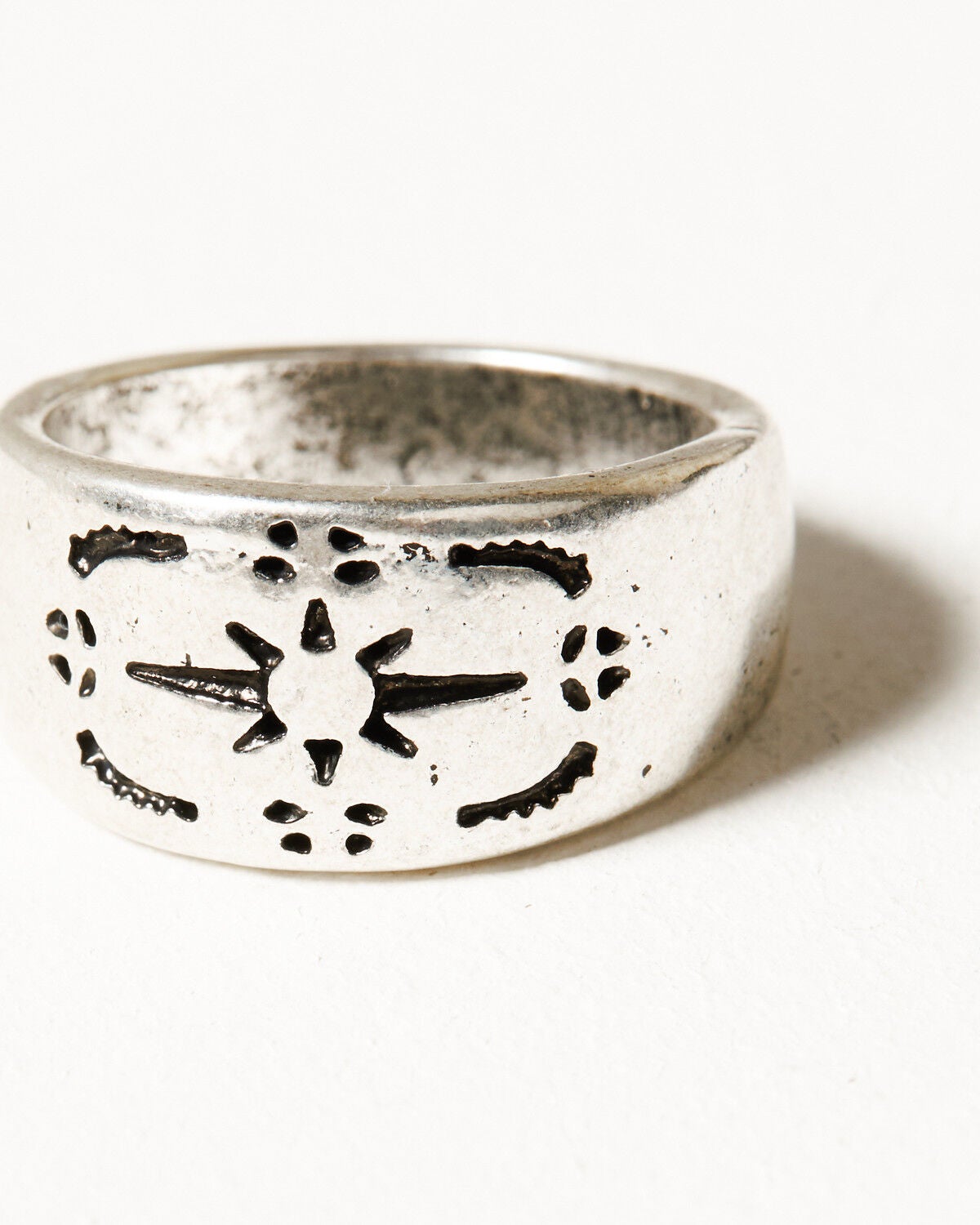 Image #4 - Shyanne Women's Cactus Turquoise Rings - 3-Piece, Silver, hi-res