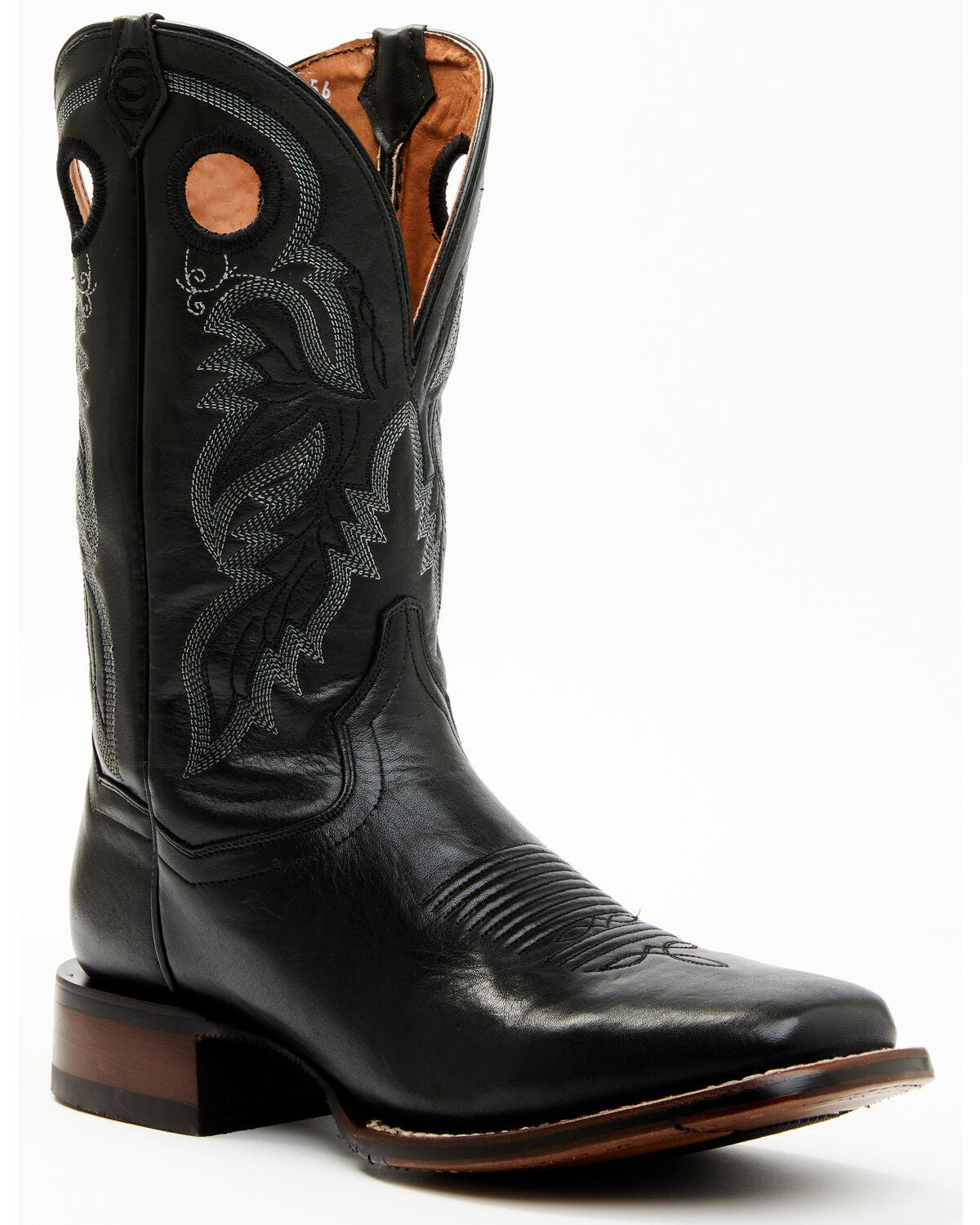 Dan Post Men's 11" Western Performance Boots - Broad Square Toe, Black, hi-res