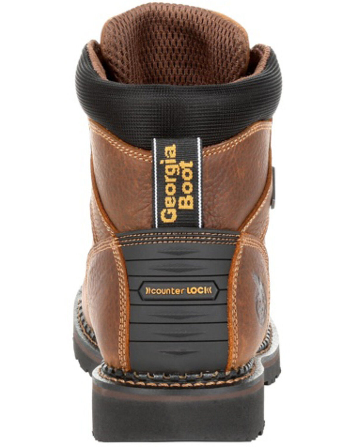 Image #4 - Georgia Boot Men's Giant Revamp Waterproof Work Boots - Steel Toe, Brown, hi-res