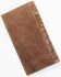 Cody James Men's Croc Praying Cowboy Checkbook Wallet, Brown, hi-res